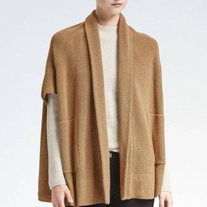 Banana Republic camel "open" poncho size XS